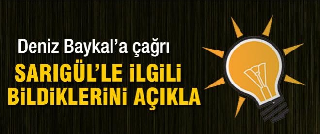 AK Parti'li Şahin'den Baykal'a Sarıgül çağrısı
