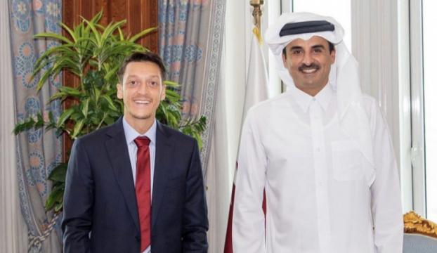 Katar Emiri Şeyh Temim, Mesut Özili kabul etti