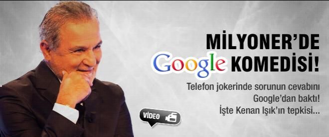 Milyoner'de Google komedisi