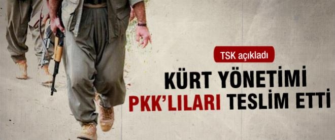 Kürt yönetimi PKK'lıları teslim etti