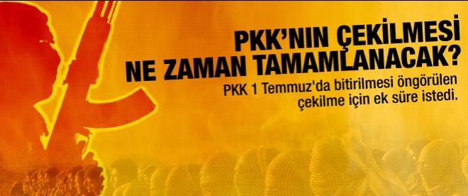 PKK'nın çekilmesi ne zaman bitecek?
