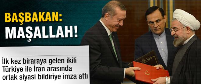Erdoğan ilk kez Ruhani'yle bir arada