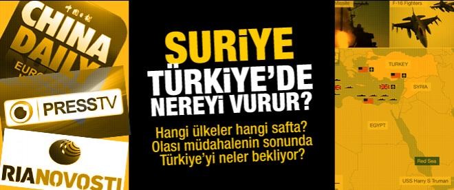 Suriye Türkiye'de nereyi vurabilir?