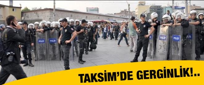 Taksim’de gerginlik: 13 gözaltı