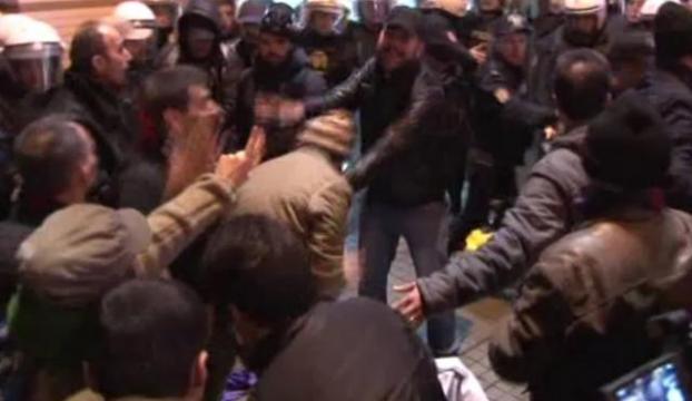 Taksimdeki IŞİD protestosunda gözaltı