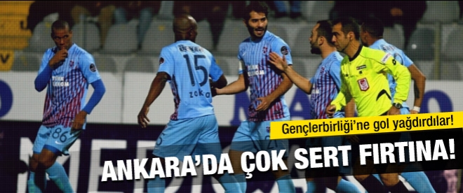 Trabzonspor Gençlerbirliği'ni dağıttı