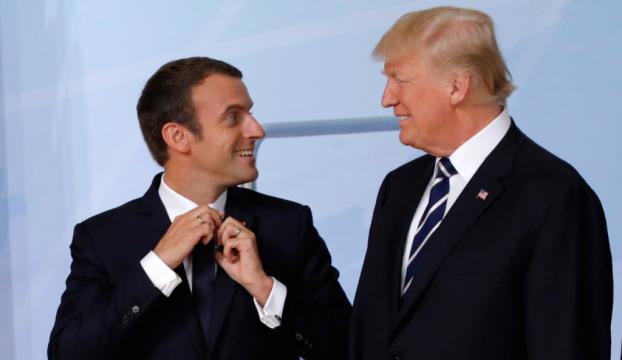 Trump, Macron ile Suriyeyi görüştü