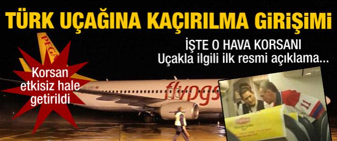 İstanbul seferini yapan uçaktan kaçırılma sinyali