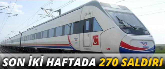 YHT hattına 270 saldırı