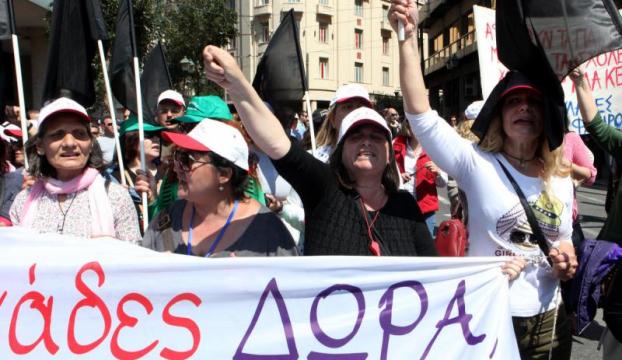 Yunanistanda hükümete karşı grev